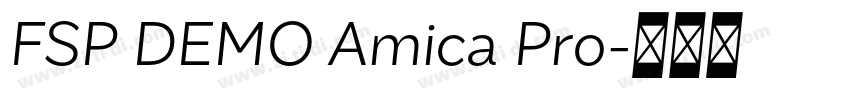 FSP DEMO Amica Pro字体转换 FSP DEMO Amica Pro字体转换